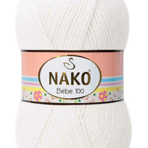 LANA NAKO BEBE 100 208 BLANCO 100G 260M