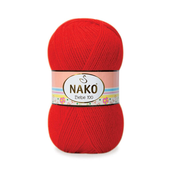 LANA NAKO BEBE 100 207 ROJO 100G 260M