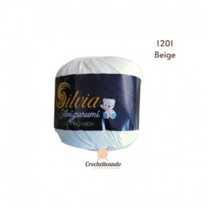 LANA SILVIAGURUMI 1201 CREMA 100g X 350m ( LOOK ALGODON )