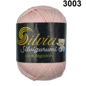 LANA SILVIAGURUMI 3003 ROSADO SUAVE 100g X 350m ( LOOK ALGODON )