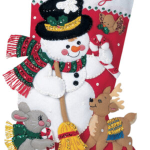 BUCILLA KIT BOTA DE FIELTRO FROSTY CON ESCOBA