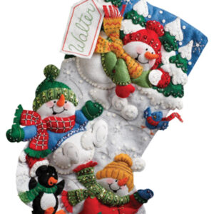 BUCILLA KIT BOTA DE FIELTRO 3 FROSTIES EN NIEVE