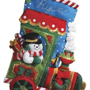 BUCILLA KIT BOTA DE FIELTRO TREN Y FROSTY 18