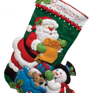 BUCILLA KIT BOTA DE FIELTRO LISTA DE SANTA