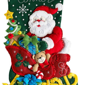 BUCILLA KIT BOTA DE FIELTRO TRINEO SANTA