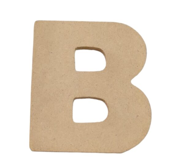 LETRA MDF MEDIANA B 1/4 8.5CM