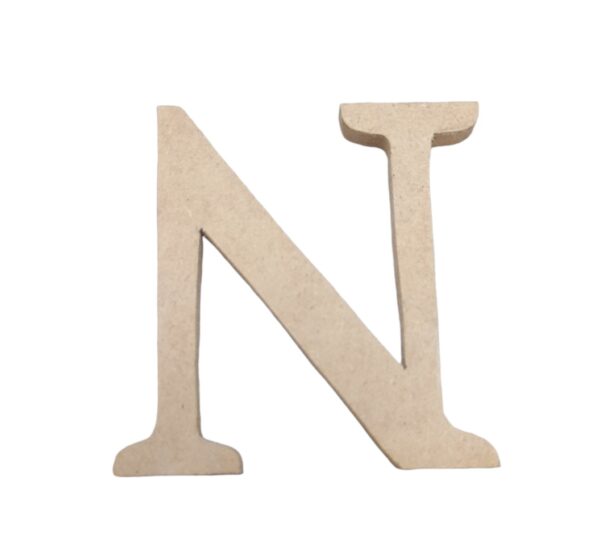 LETRA MDF MINI N 1/4 6CM