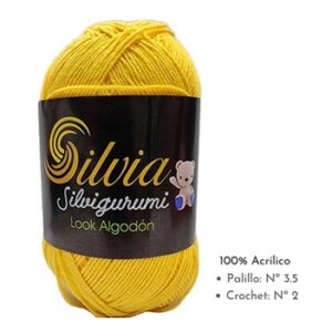 LANA SILVIAGURUMI 2702 AMARILLO 100g X 350m ( LOOK ALGODON )