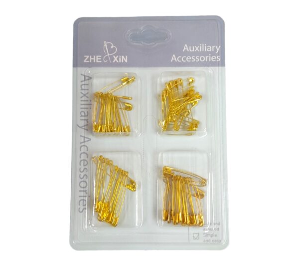 GANCHOS DORADOS P/ROPA 80PZS ( 52503 )( ZX155048 )
