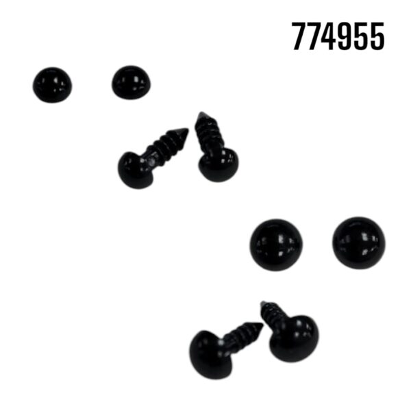 OJITOS NEGROS DE TORNILLO MINI Y EXTRA MINI X2 PARES