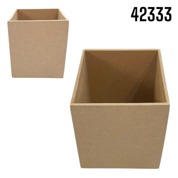 CAJA CUBO MDF 9 X 9 X 10 1/8