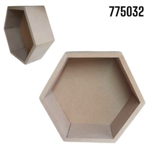 BASE MDF HEXAGONAL 20X17X4.5CMX3/8