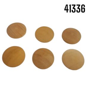 CARITA BOTON DE MADERA 35MM 6 PZ