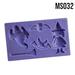 MOLDE DE SILICON BRUJITA CON FANTASMA