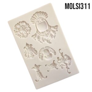 MOLDE DE SILICON FLEX 12X19 CMS ADORNOS