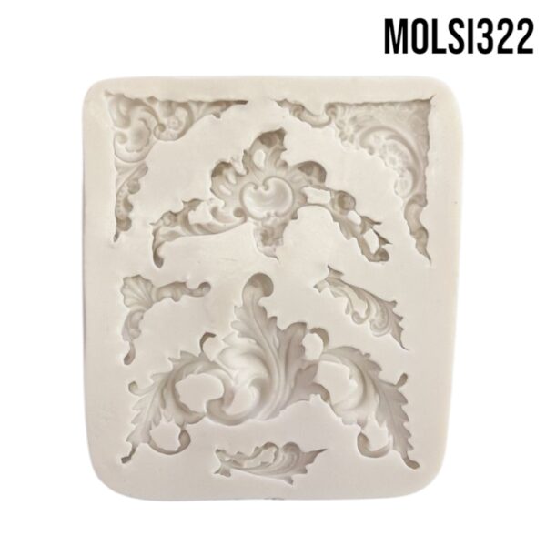 MOLDE DE SILICON FLEX 10X11CMS ROCOCO