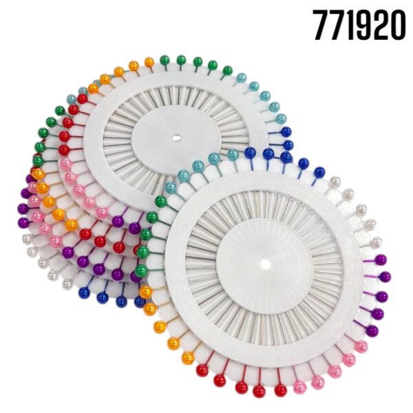 ALFILERES RUEDA PERLAS COLORES