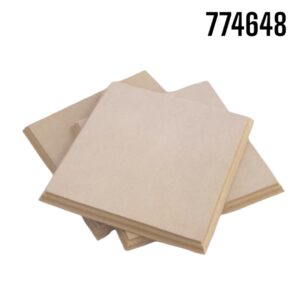 BASE CUADRADA MDF 20CM 5/8 C/ORILLA LABRADA