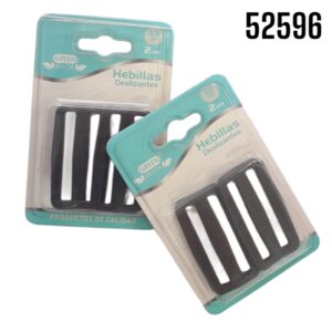 BROCHES HEBILLA PLASTICA DE AJUSTE 5CM 2PZAS