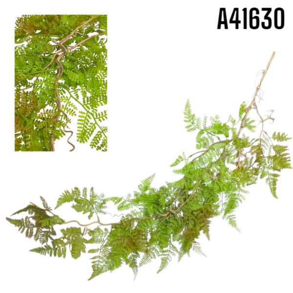 RAMA HELECHO ARTIFICIAL HOJA FINA 110XCM