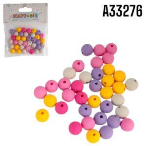 CUENTA PLASTICA COLORES PASTEL