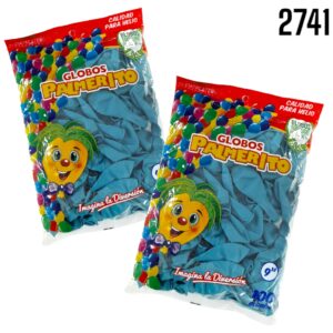 GLOBOS PALMERITO No.9 Bx100 TURQUESA