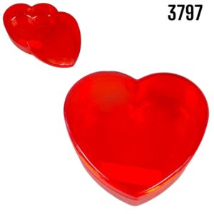 CAJA ACRILICA CORAZON GRANDE ( 3797 )( 3775 )