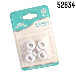 HEBILLAS CON RESORTE 0.6CM 4PZS