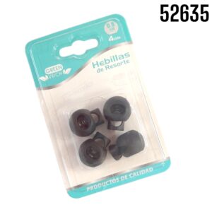 HEBILLAS CON RESORTE 0.8CM 4PZS