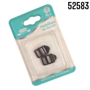 BROCHES HEBILLA PLASTICA DE AJUSTE 1CM 2PZAS