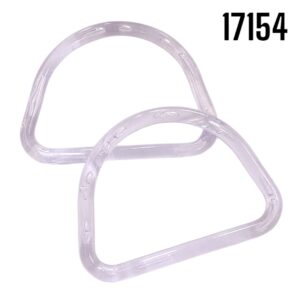 ASA MEDIA LUNA ACRILICO TRANSPARENTE 13CM ANCHO 2PZS