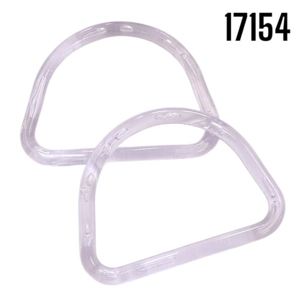ASA MEDIA LUNA ACRILICO TRANSPARENTE 13CM ANCHO 2PZS
