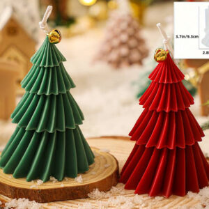 MOLDE DE SILICON P/VELAS ARBOL DE NAVIDAD LINEAL TWIST ( 735242674009  )
