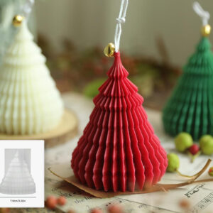 MOLDE DE SILICON P/VELAS ARBOL DE NAVIDAD LINEAL ( 737242671007 )
