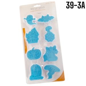 CORTADOR GALLETA PLASTICO HALLOWEN 6PZAS