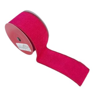 CINTA NAVIDEÑA 2.5pulg x 10y TERCIOPELO ROJO