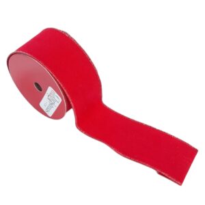 CINTA NAVIDEÑA 2.5pulgx10y ROJO MATTE