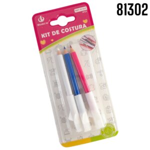 TIZA EN LAPIZ PARA SASTRE 3PZAS VARIOS COLORES