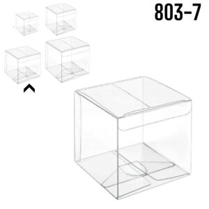 CAJA DE ACETATO 10X10X10CM 10PZAS