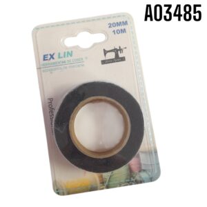 CINTA ADHESIVA DOBLE CARA NEGRO 20mm x 10m