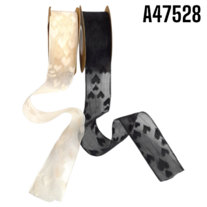 LISTON CON ESTAMPADO CORAZONES 3.8cm