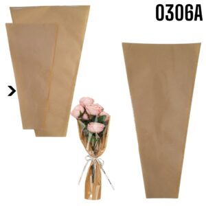 BOLSA CONICA MEDIANA PARA RAMO DE ROSAS