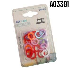 MARCADORES DE PUNTADA PLASTICOS 24 PIEZAS