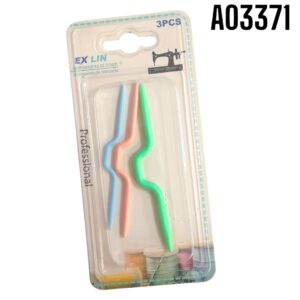 JUEGO AGUJAS DE SUETER 3 TAMANOS