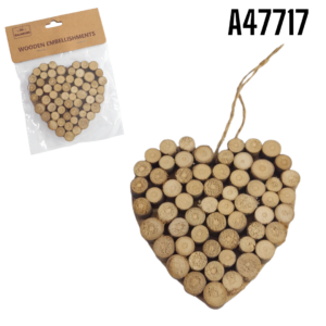 ADORNO MADERA FORMA CORAZON