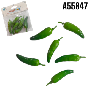 PAQUETE MINI CHILES 6 PIEZAS