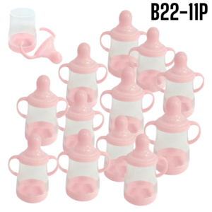 PACHA PLASTICA ROSADO 12PZAS
