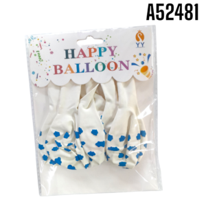 GLOBOS NATURAL CON NUBES 6 PIEZAS