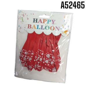 GLOBOS CON CORAZONES 6 PIEZAS