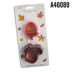 CORTADOR DE GALLETAS PLASTICO ARDILLA 2PZS